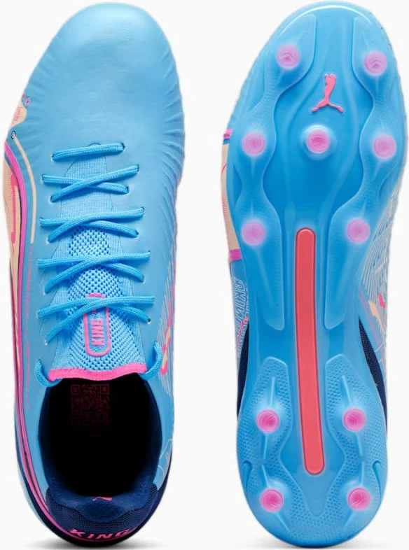 Futbalski čevlji Puma King Ultimate Vol. Up FG/AG, moški, modri