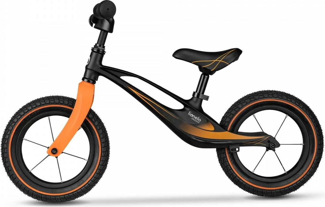 Balansno kolo Lionelo Bart Air Sporty, 12", za otroke, črno/oranžno