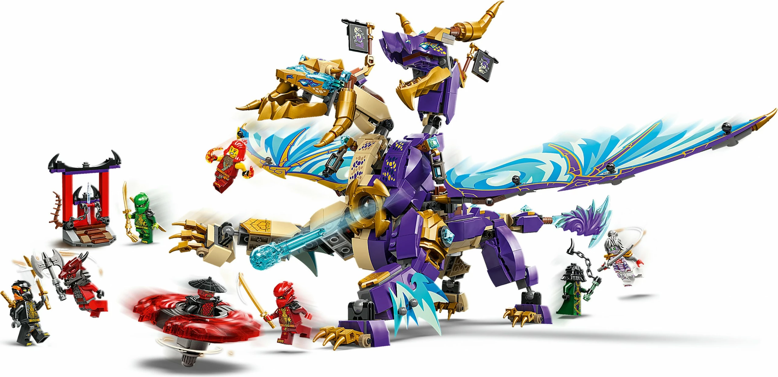 Set za sestavljanje Ninjago Lichtbogendrache LEGO 71836, 869 kosov, večbarven