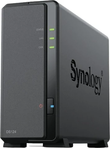 NAS Synology DiskStation DS124, Ethernet LAN, črn