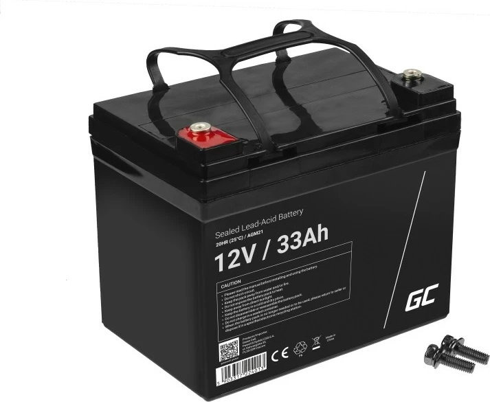 AGM baterija Green Cell AGM21, 12 V, 33 Ah, črna