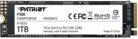 SSD disk Patriot Memory P300 M.2, 1000GB