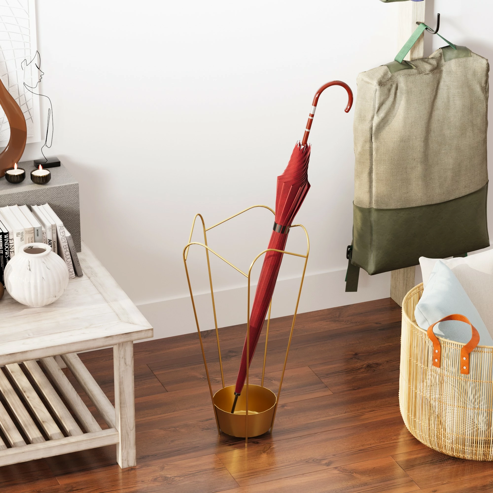 Kovinski dekorativni okras, zlate barve Aberto Design GED-016-A