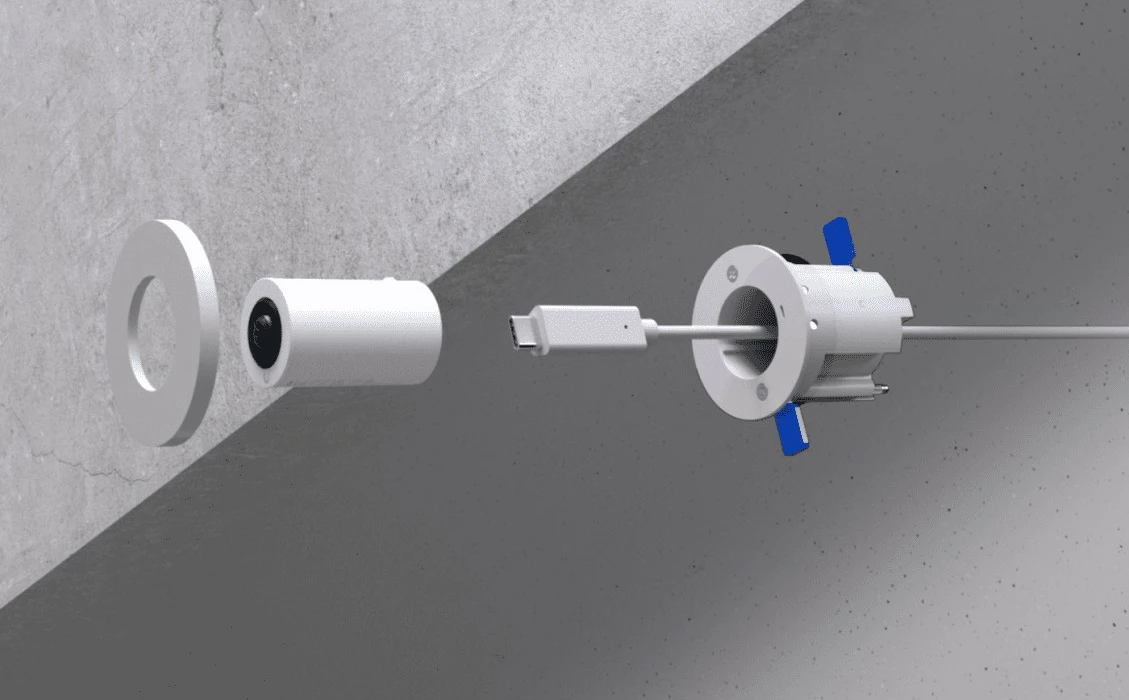 Panoramska IP kamera Ubiquiti AI Theta Professional, 4 MP, bela