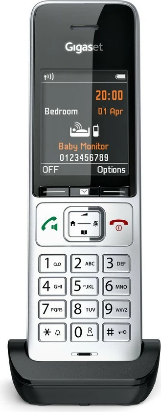 Analogni/DECT telefon Gigaset COMFORT 500HX, črn/srebrn
