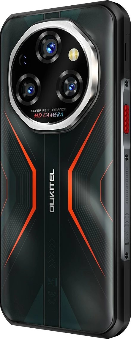 Robusten pametni telefon OUKITEL WP55 5G 12/256GB 6,6" 120Hz 11000mAh IP68/IP69K DS oranžen