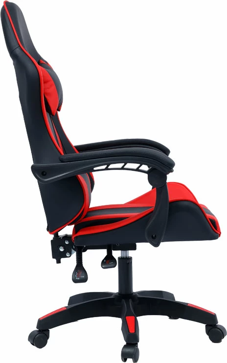 Gaming stol William, PU, črno/rdeč