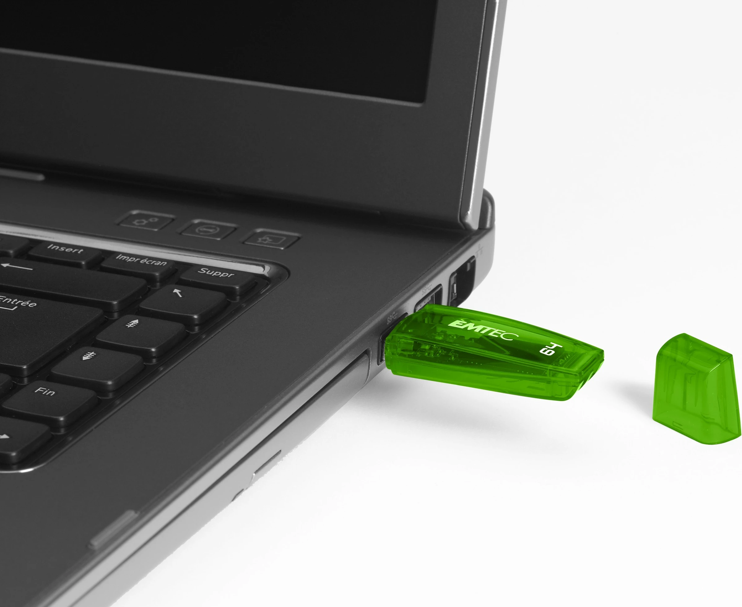 USB ključek 64 GB EMTEC C410, prosojno zelen