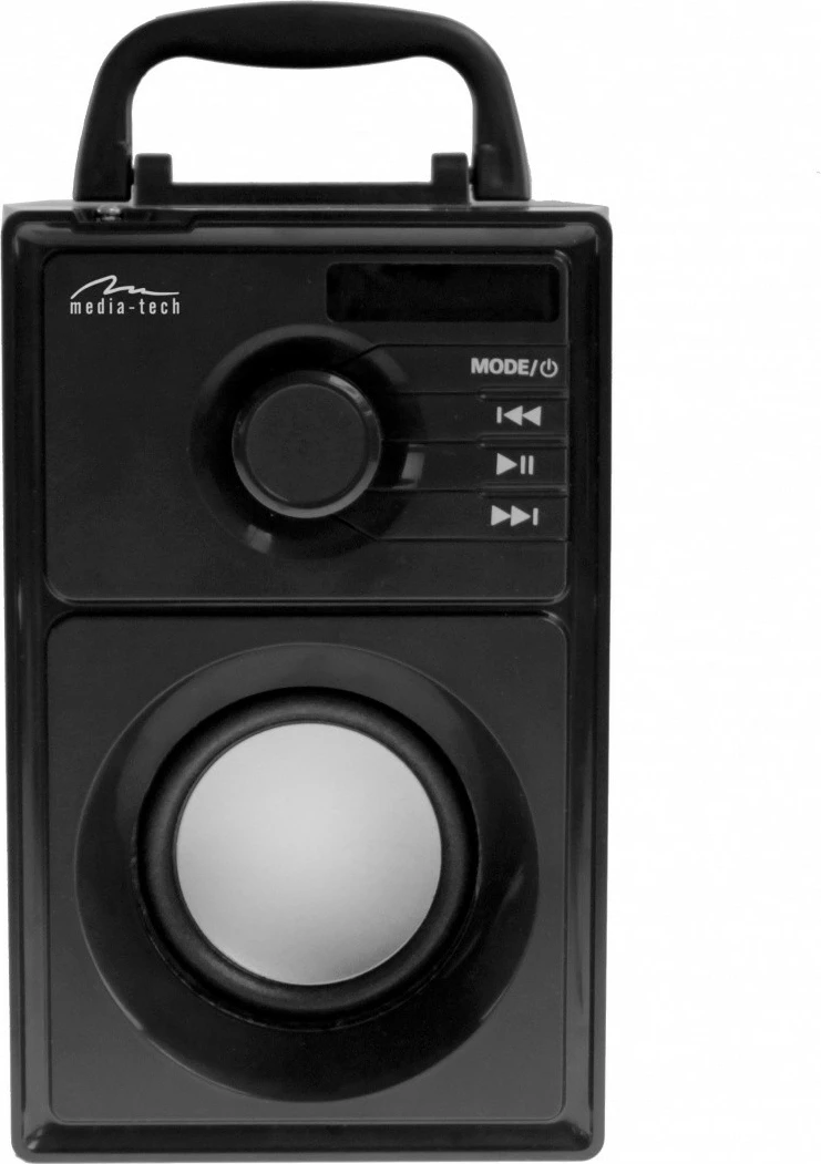 Prenosni zvočnik BOOMBOX SILVER MT3179, Media-Tech, Bluetooth, 15 W, črn