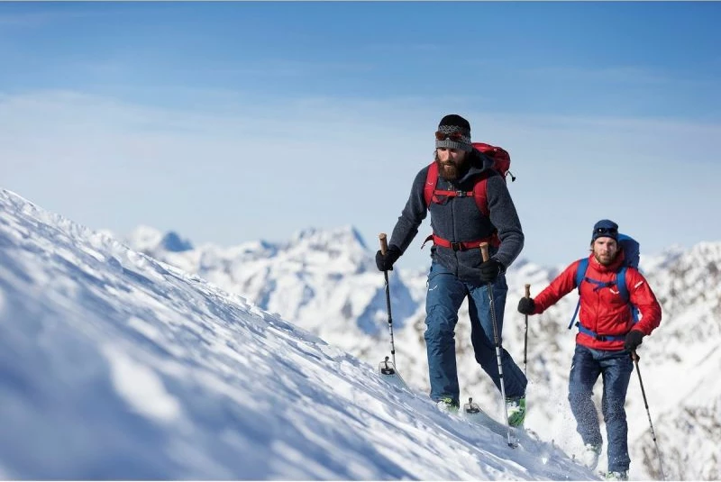 Dolge hlače za moške Salewa, črne