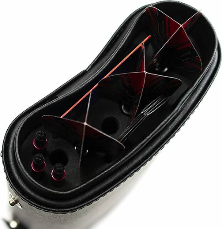 Kovček za pikado Harrows Prima, za moške in ženske, črno-rdeč