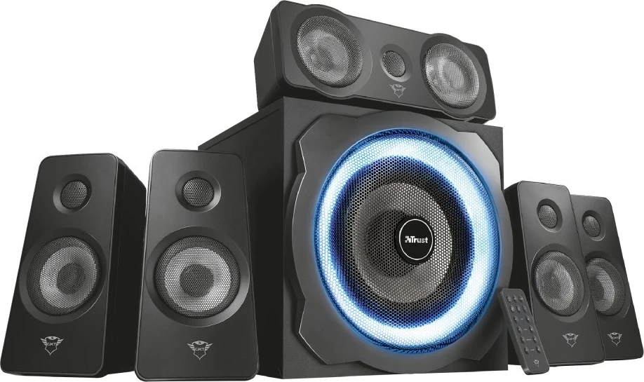 Sistem zvočnikov GXT 658 Tytan, 5.1 kanalov, 90 W, črno