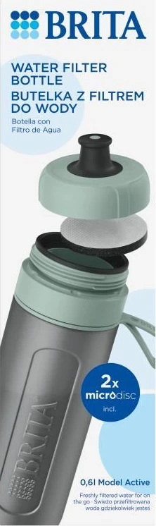 Filtrirna steklenica Active BRITA, zelena, 2 filtrov