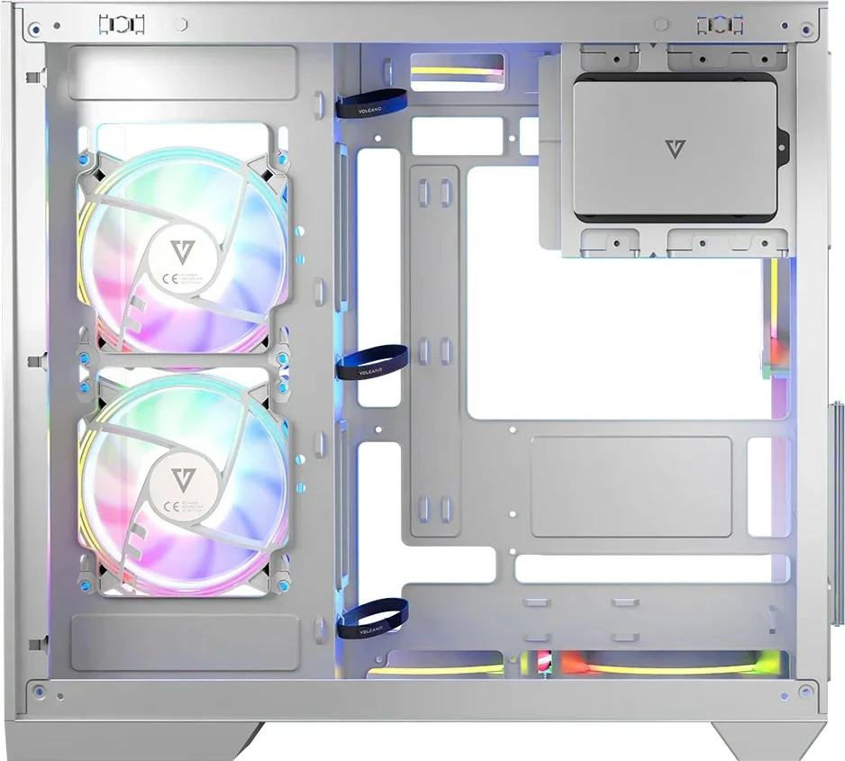 Računalniško ohišje MODECOM Volcano Panorama APEX ARGB 7F Midi, belo