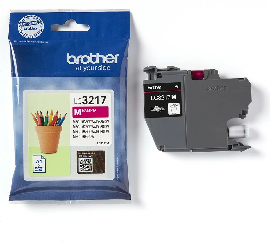 Magenta barvni toner Brother LC3217M, 1 kos, 550 strani