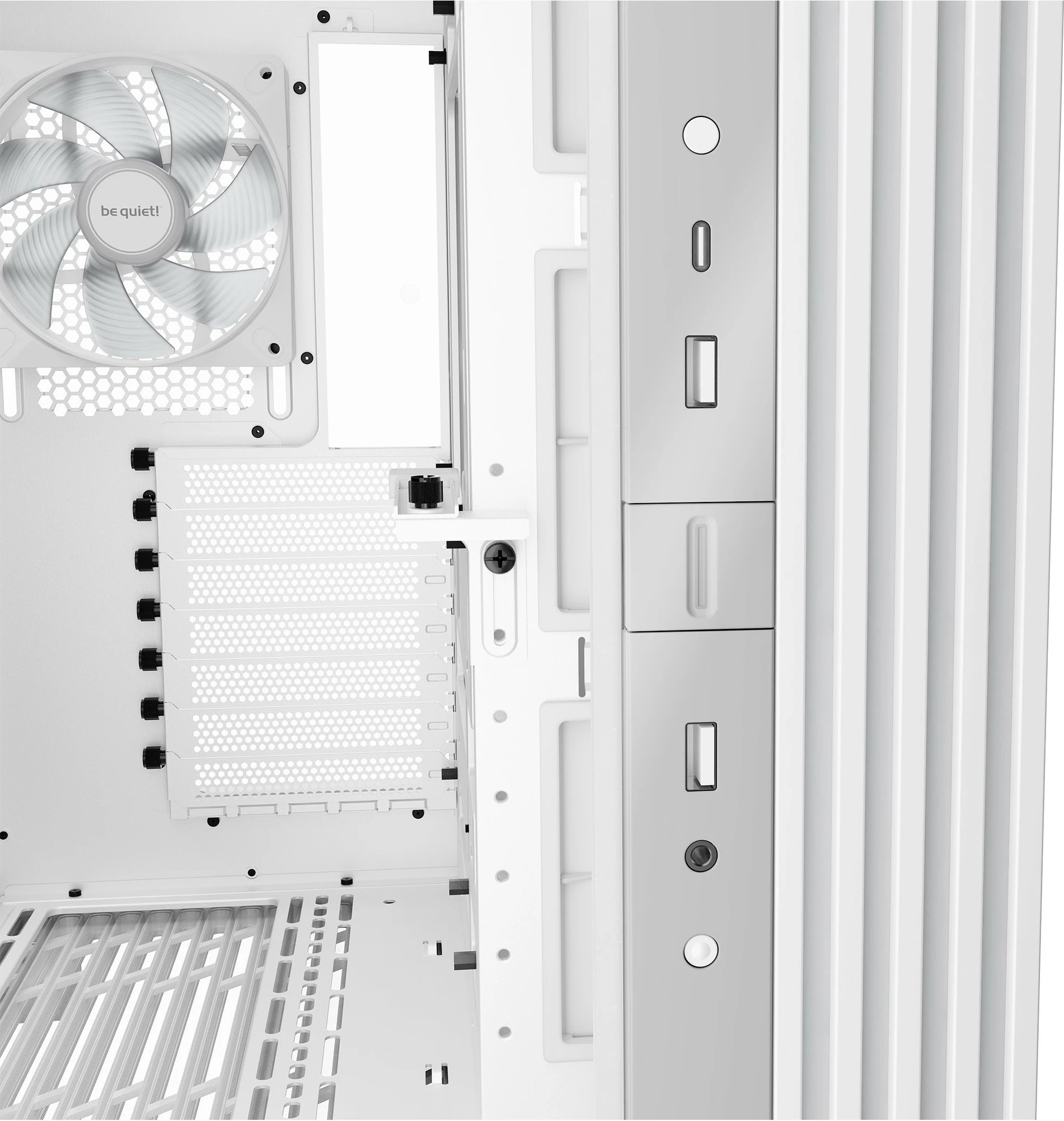 Midi Tower ohišje Light Base 600 DX, Be Quiet!, bela