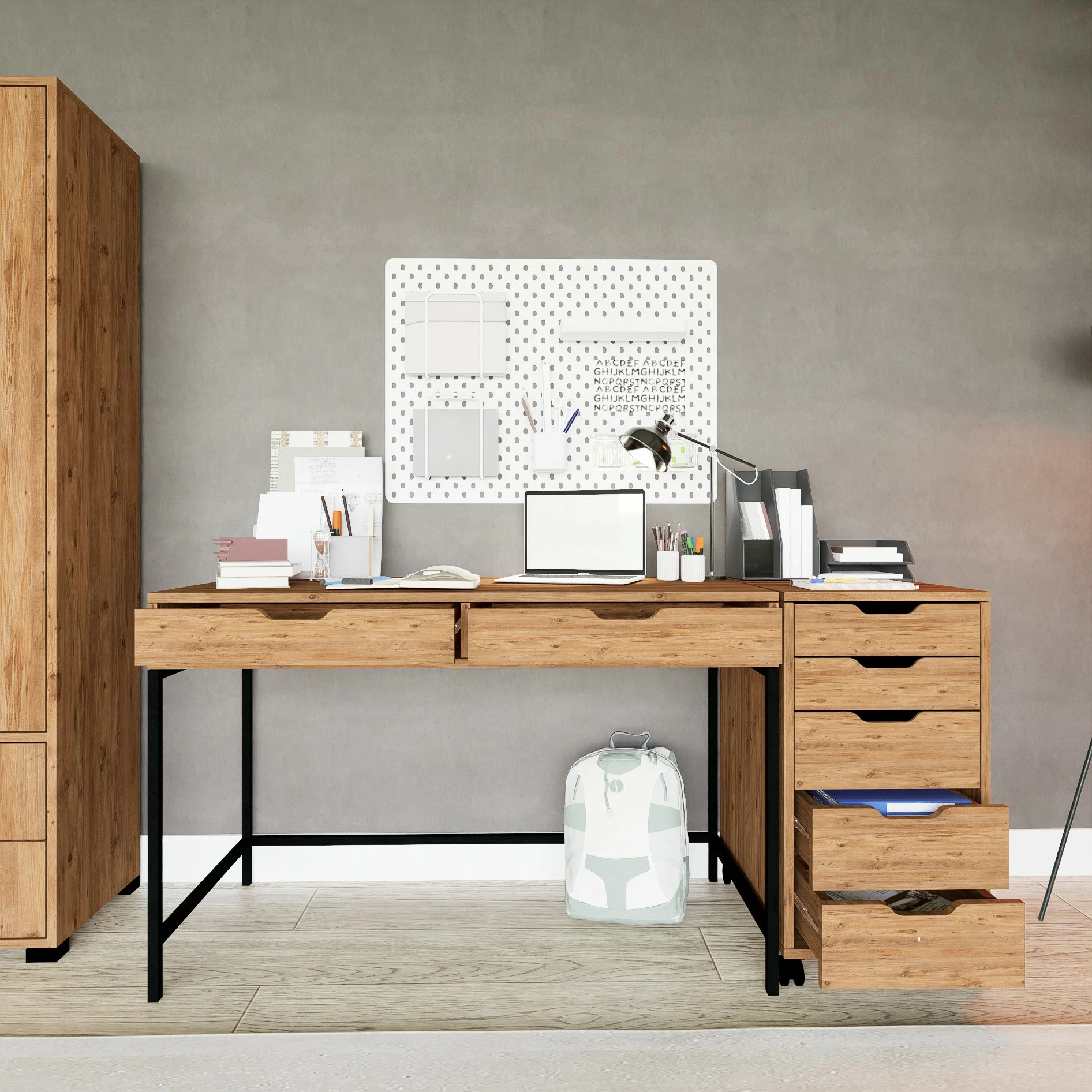 Delovna miza za študij, barva Atlantic Pine, Skye Decor Atlas 1600-59