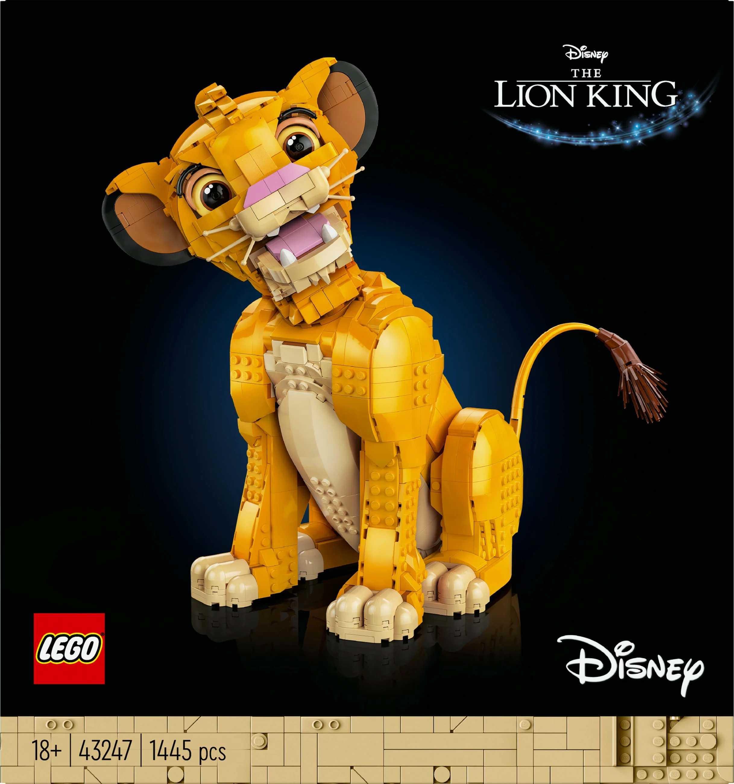 Set za sestavljanje Mlad Simba (The Lion King), LEGO, 1445 kosov, plastika, večbarven