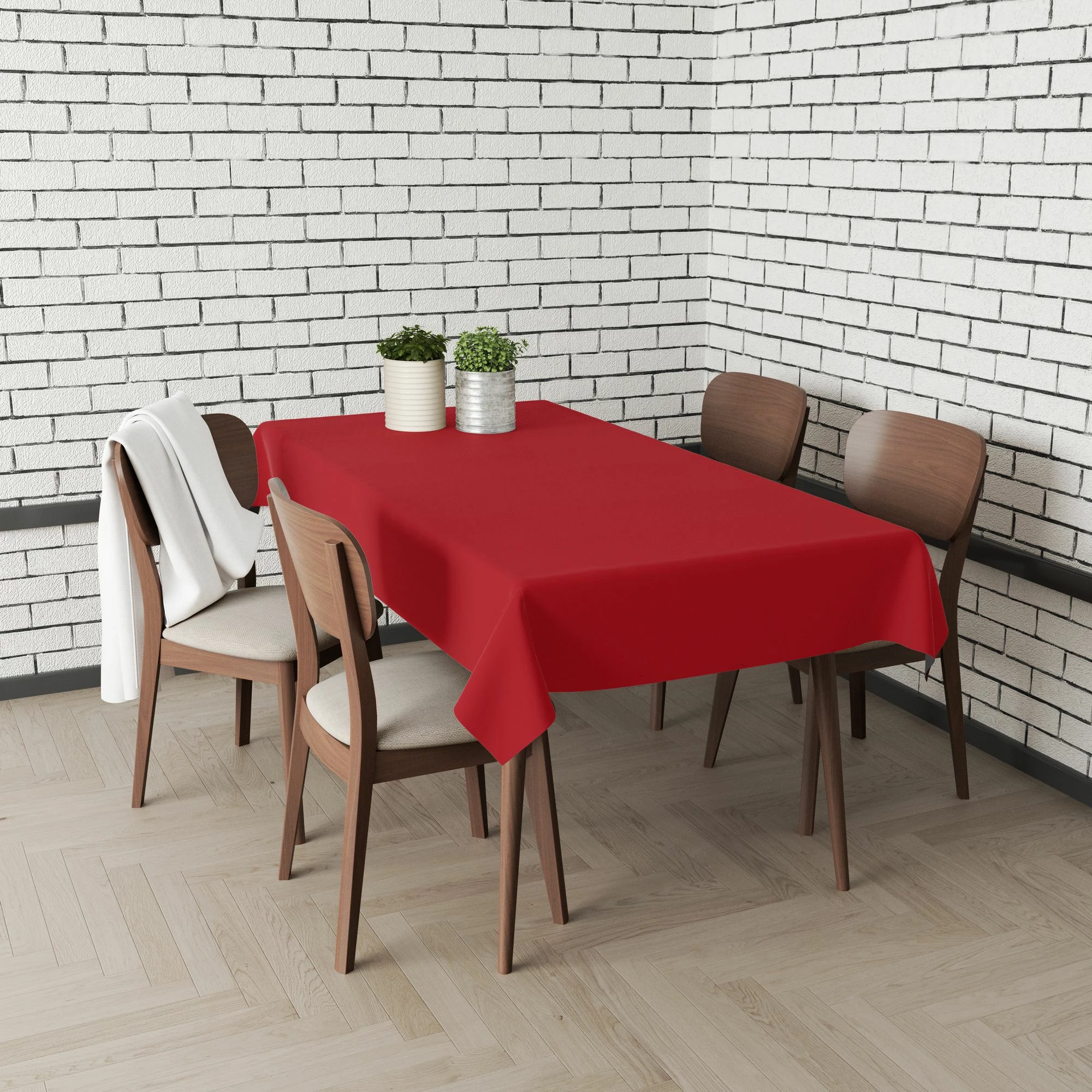 Namizni prt Hermia Gravellame1, 140 x 140 cm