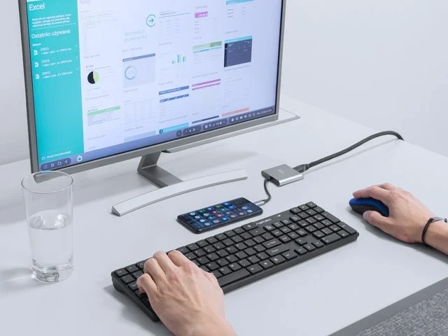 Večvratni adapter USB-C PD, HDMI 4K - Natec