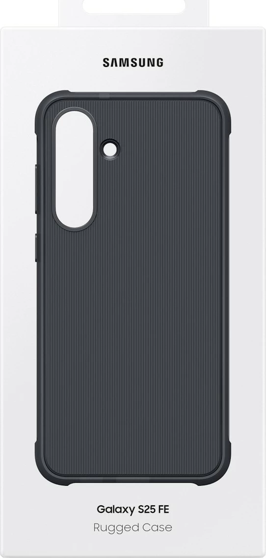 Robusten ovitek Rugged Cover za Samsung Galaxy S25 FE, črn