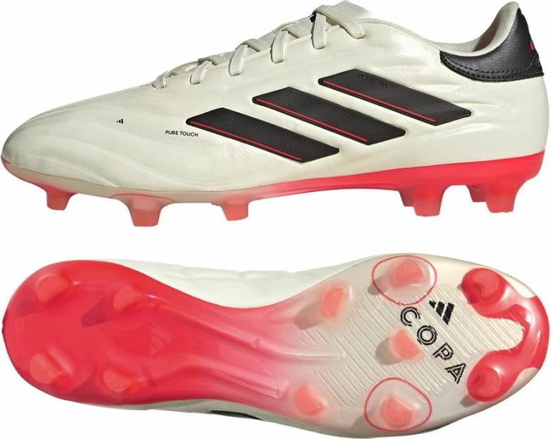Atletski čevlji Copa Pure.2 Pro FG, adidas, moški, beli