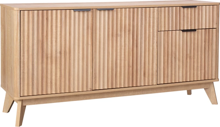 Bufet iz MDF z naravnim tonom Hamea, 150x39,5x73 cm