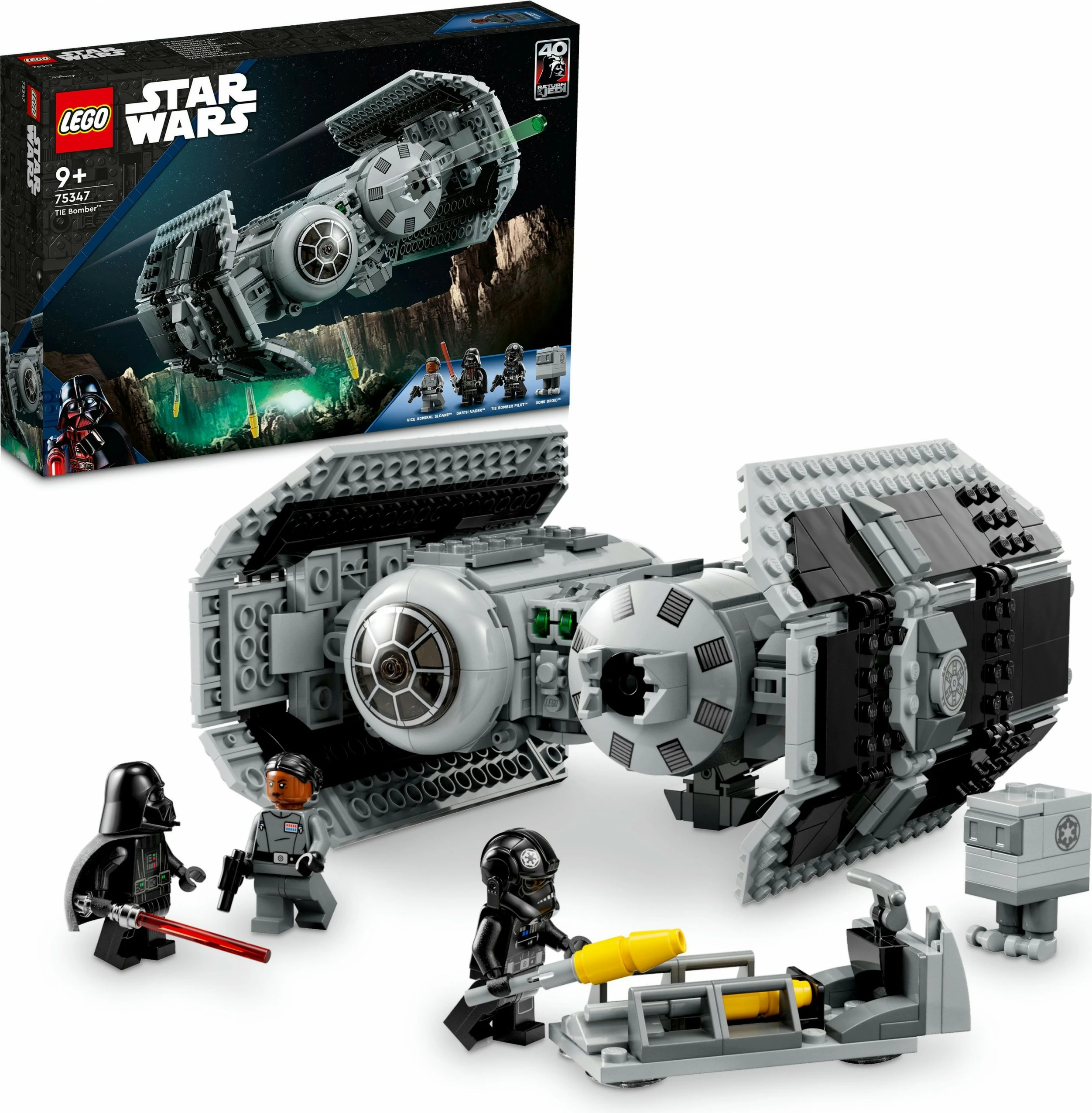 Gradbeni set LEGO Star Wars TIE Bomber, 625 kosov, plastika, večbarven