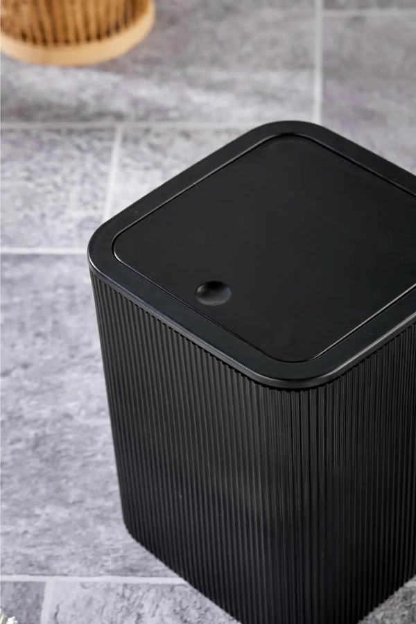 Organizator za kopalnico, Mijölnir PZR-072, 100% plastika, črn, 22,3 x 18 x 18 cm