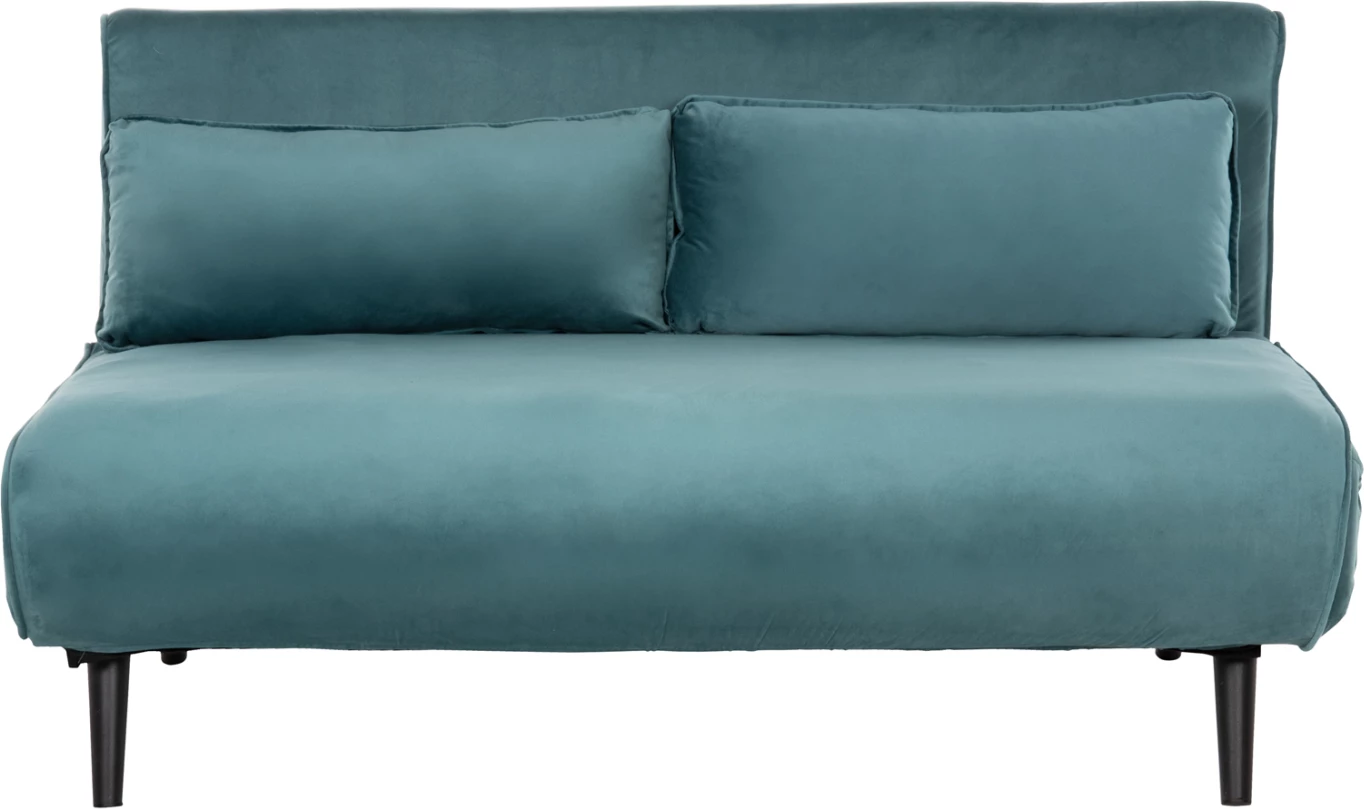 Raztegljiv kavč za 2 osebi ASMA FH3077.15 žamet v mint barvi 140x80x77H cm