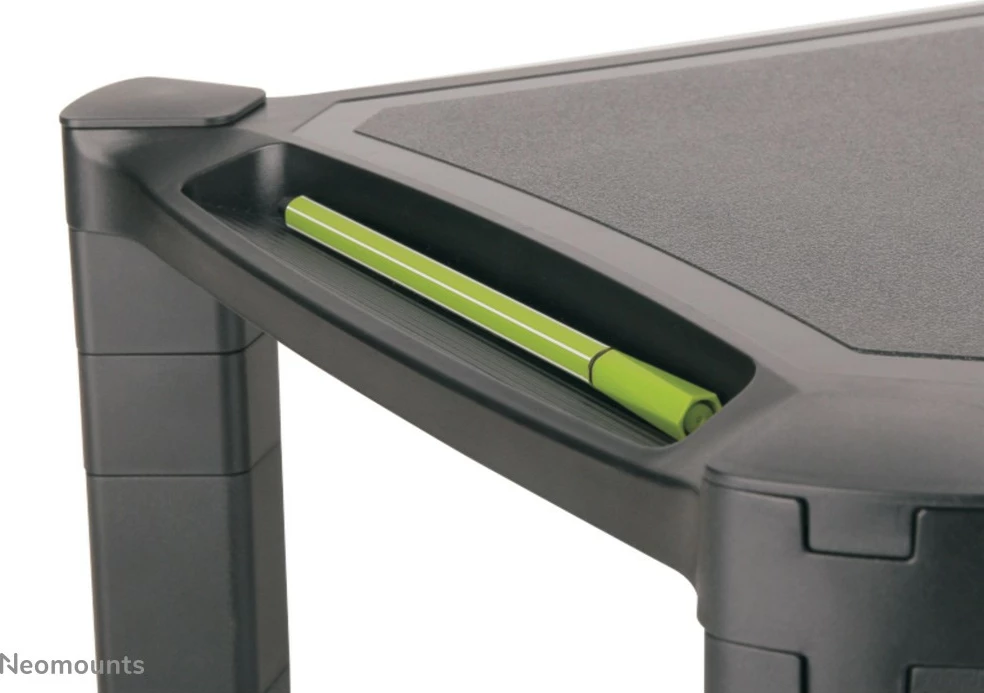 Riser za monitor in prenosnik Neomounts, prostostoječi, 10 kg, 25,4 cm (10"), 81,3 cm (32"), nastavljiva višina, črn