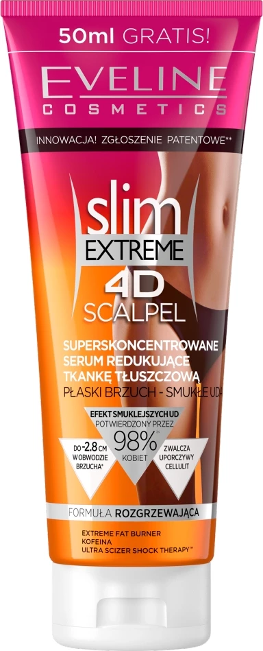 Serum proti celulitu Eveline Cosmetics Slim Extreme 4D Scalpel, 250 ml