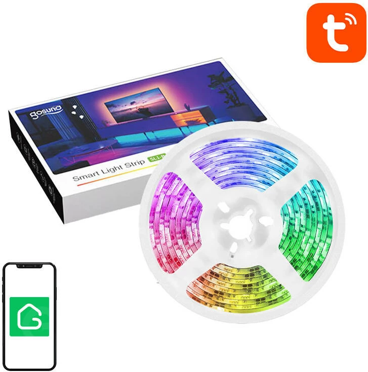 Pameten LED trak Gosund SL1, 2,8 m, RGB, Wi‑Fi