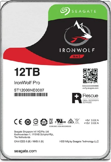 Trdi disk HDD 3,5", 12 TB Seagate IronWolf Pro ST12000NT001