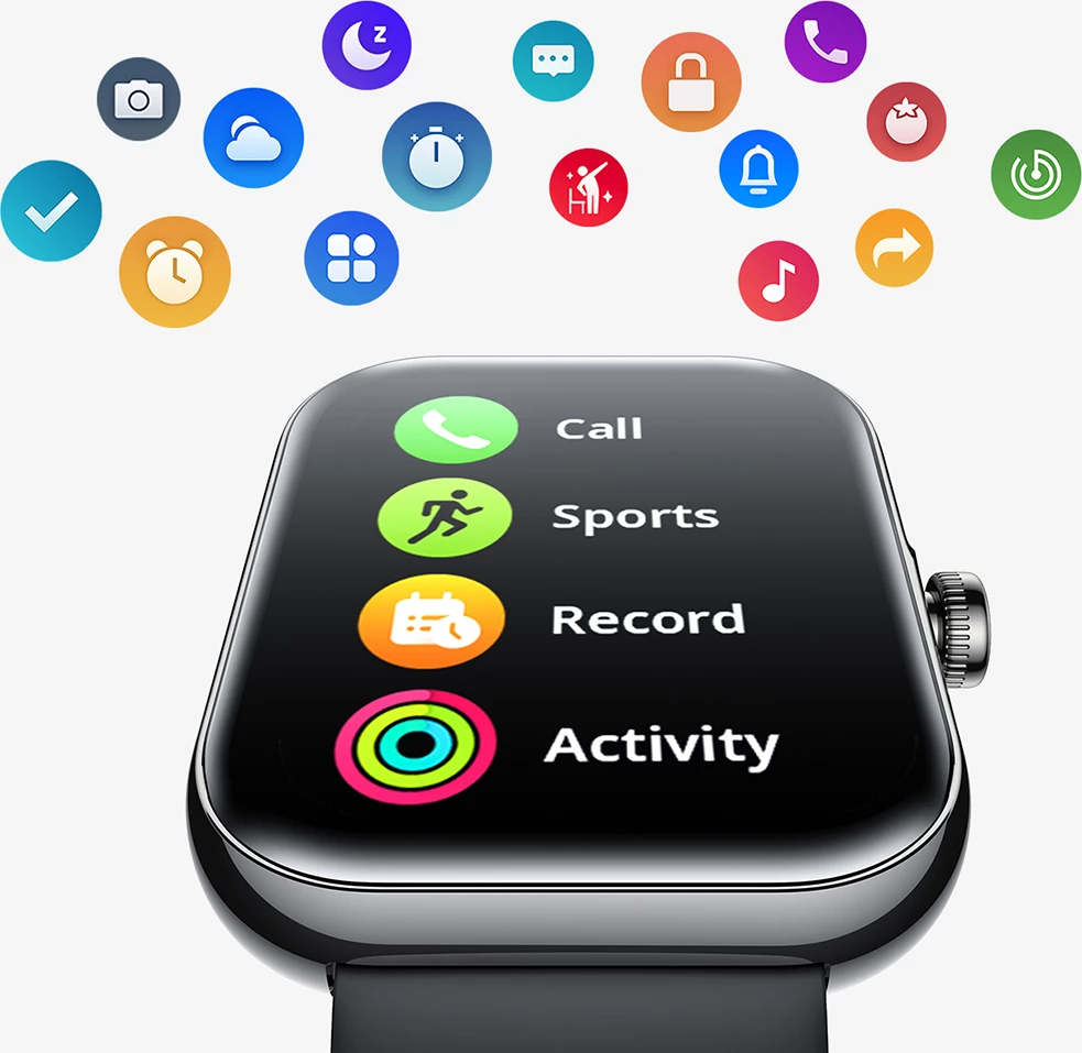 Pametna ura Joyroom Fit-Life JR-FT5 Plus, 1,96-palčni, Bluetooth 5.4, 300 mAh, črn