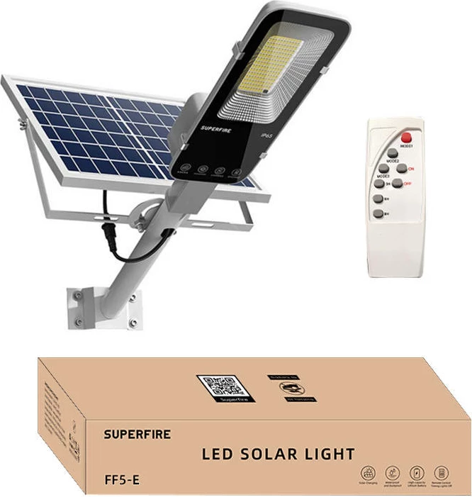 Solarna luč Superfire FF5-E, 20000 mAh, 2000 lm, IP65, z daljinskim upravljalnikom