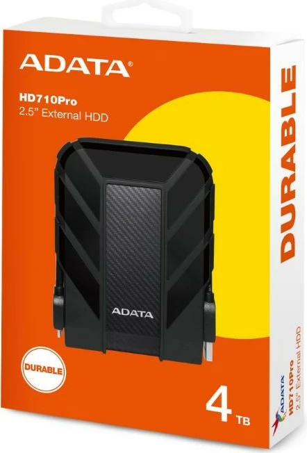 Zunanji trdi disk Adata DashDrive Durable HD710, 4 TB, 2,5'', USB 3.1, črn