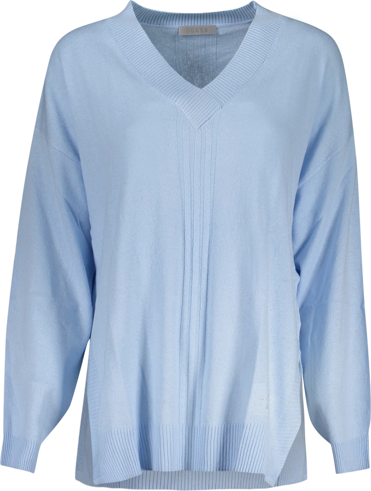 Pletenine za ženske GUESS JEANS, svetlo modra