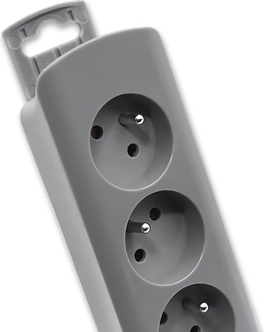 Razdelilnik Qoltec 50277, 6 vtičnic, 1,8 m, sivi