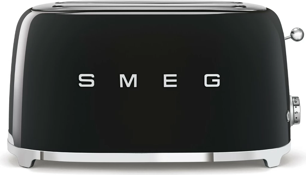 Toster SMEG TSF02BLEU 4 rezine, 1500 W, črn