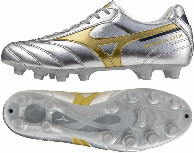 Nogometni čevlji za moške, Mizuno Morelia II Club FG M P1GA251604, sivi
