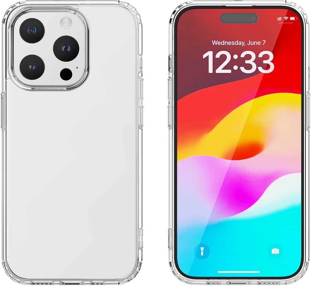 Prozorno ohišje za iPhone 15 Plus 4smarts 540606, 17 cm (6,7")