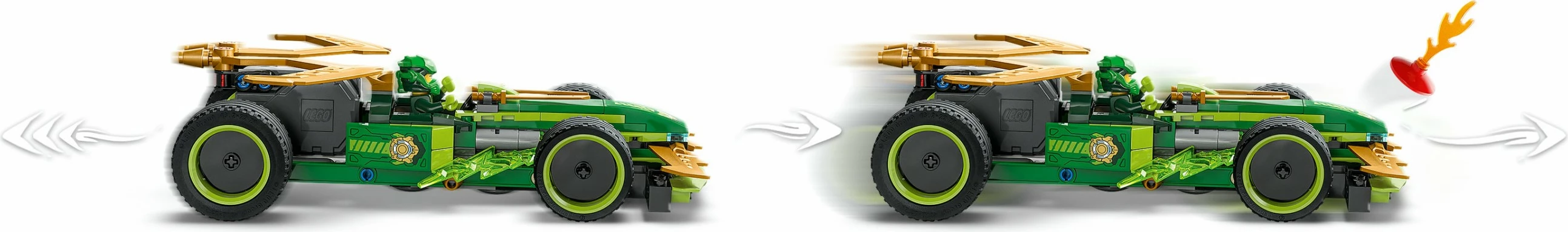 Gradbeni set LEGO Ninjago Lloyd’s Actionflitzer 71828, 181 kosov, večbarven