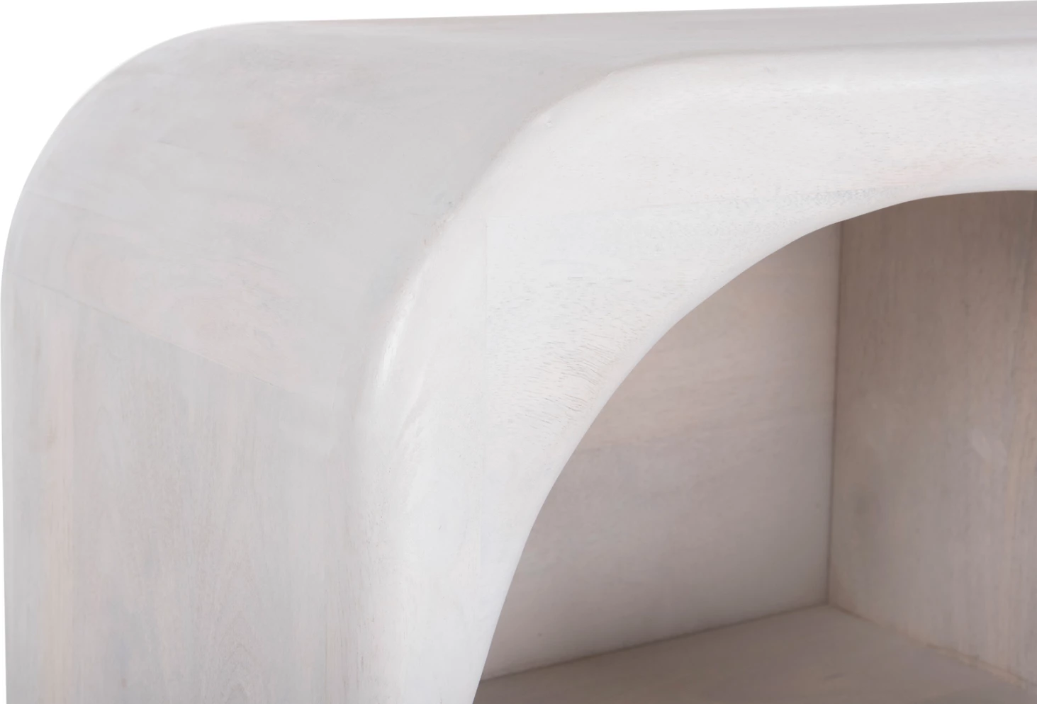 Buffet HANDYR FH9705 iz masivnega lesa manga v beli barvi 165x35x75H cm