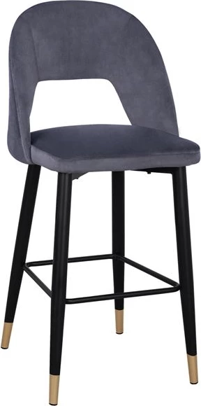Barski stol Harper FH8526.01 žamet s kovinskim okvirjem 50Χ51Χ111cm, set 2 kosov