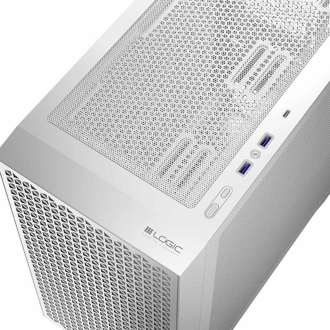 Računalniška ohišje DART PRO MINI LOGIC, USB-C, belo