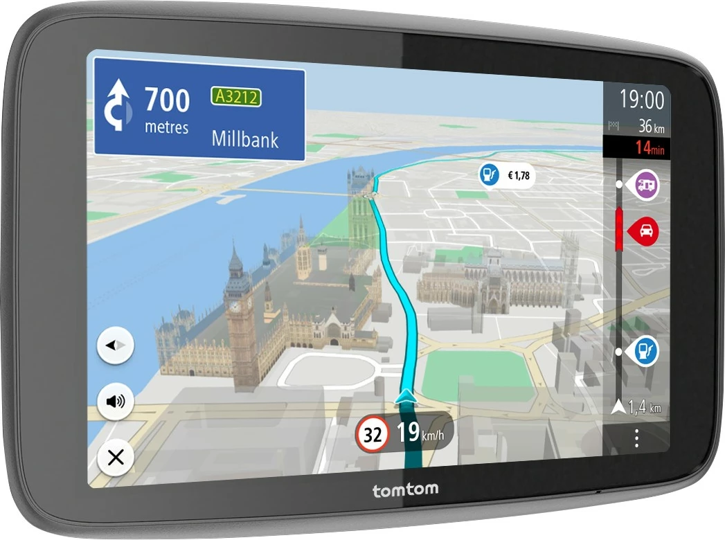 Navigacijska naprava za kamperje TomTom GO Camper Max, 32 GB, 7" zaslon, črna