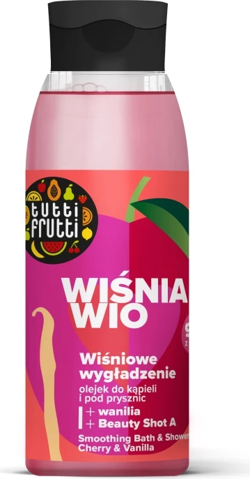Telesno olje za prhanje in kopel za ženske Farmona Tutti Frutti Cherry and Vanilla Beauty Shot A, 400 ml