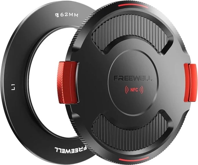 Osnovni obroč s pokrovom za Real Locking VND, Freewell FW-L1-BL62, 62 mm, aluminij, NFC, komplet