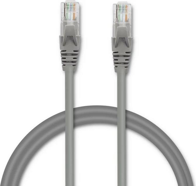 Mrežni kabel CAT5e, 5 m, RJ-45, siv, Qoltec